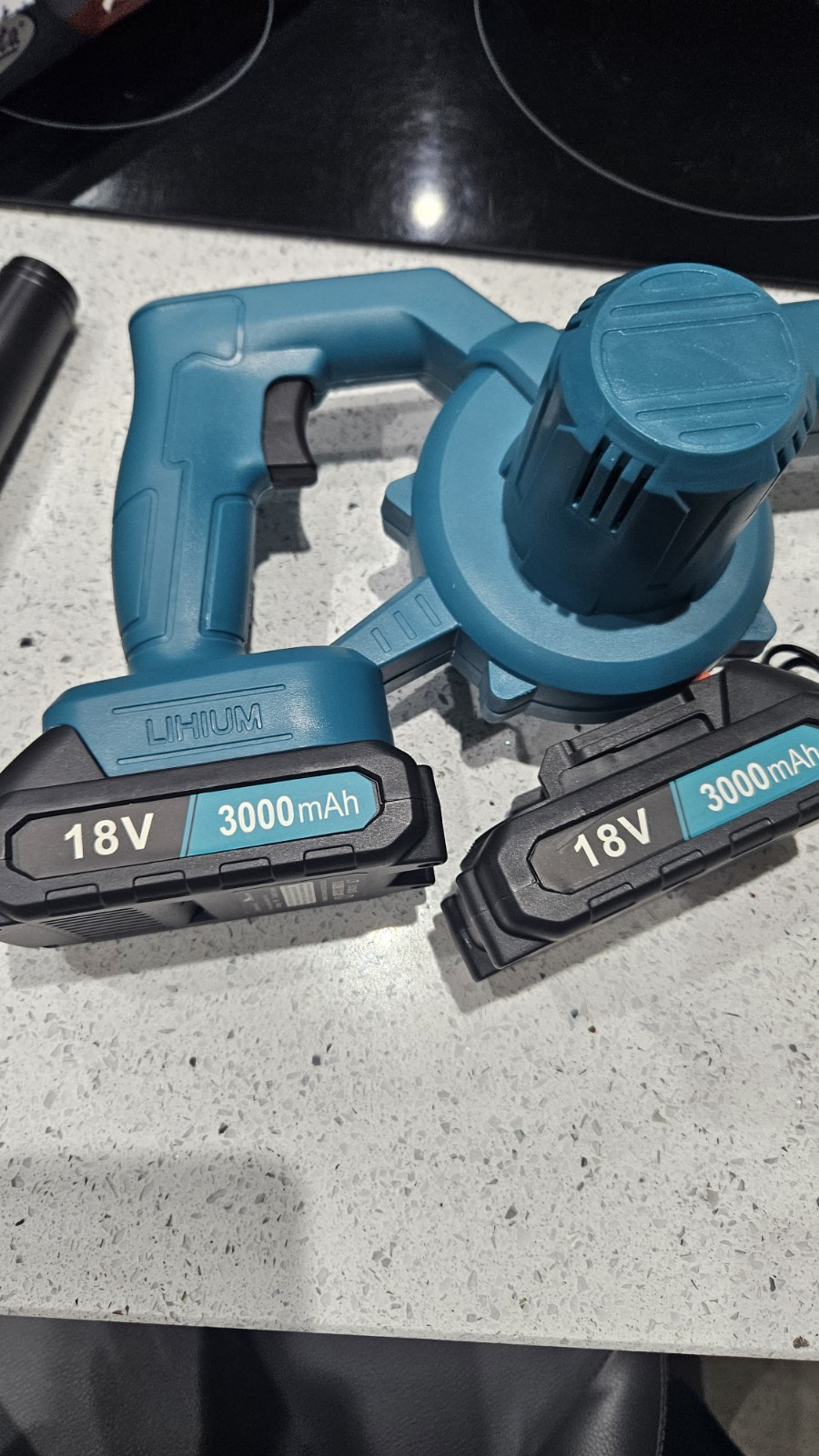 RONTALY YC1101 18V Cordless Leaf Blower Vacuum 2 Batteries & Charger New
