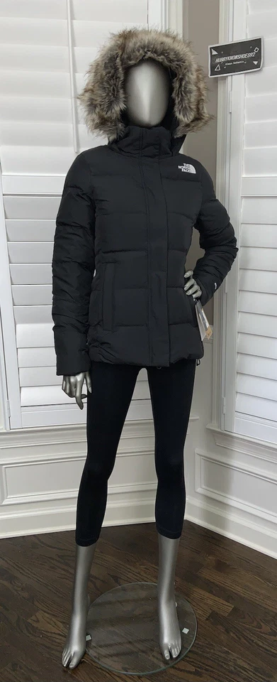 The North Face Women's Gotham Jacket Hooded 600-Down Winter Jacket - Black NWT - Image 2 of 4