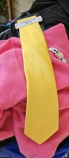 New W Tag BESPOKE Canary Yellow Men's Neck Tie Polyester