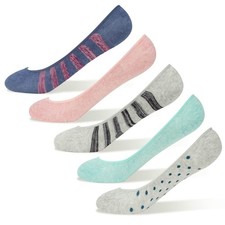 Keds Womens Extra Lowcut Knit Liners 5 Pair Assorted One Size