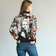 80s Madonna Bomber Jacket for Women -New with Tags - Size XS - 5XL