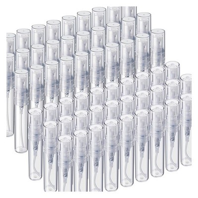 60 Stück Sprühflasche, 3 ml 5 ml klar Kunststoff Sprays Flasche leer Small6324