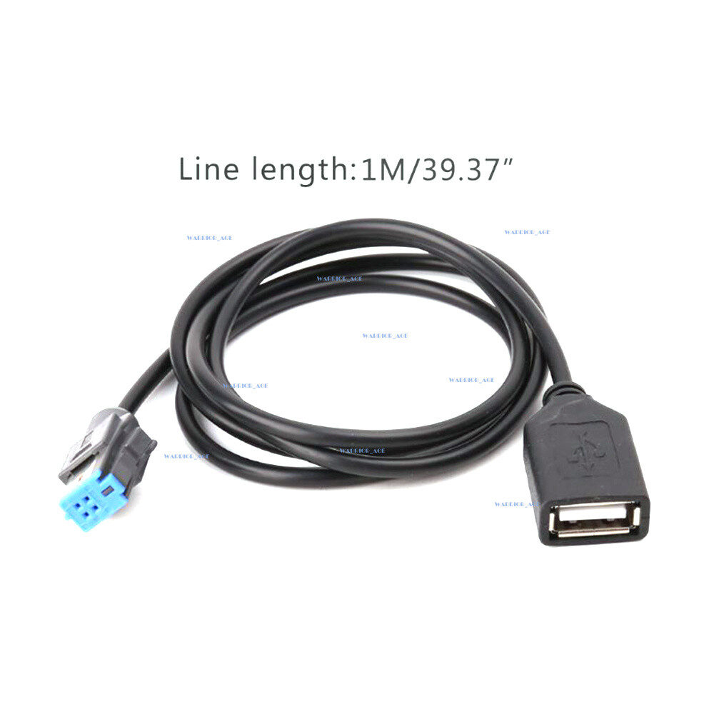 4Pin Car USB Audio Radio Adapter Extension Cord Cable For Nissan Teana