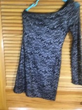 G By Guess Women’s Size Small Black/Silver One Shoulder Dress CW-27