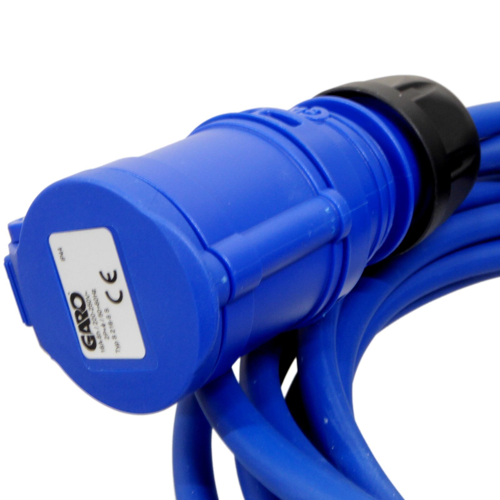 5m Caravan Electric Hook Up Cable 16A Plug to Coupler Extension Lead