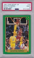 1991 Tuff Stuff Jr. #19 SCOTTIE PIPPEN PSA 9 MINT Chicago BULLS tough! 1/3  