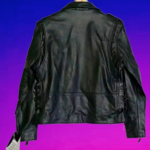 Womens Leather Jacket Size XL Zip Out Liner Motorcycle Jacket Xelement B7802 NEW - Picture 14 of 14