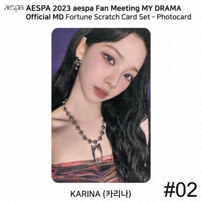 Aespa 2023 Fan Meeting My Drama Official MD Fortune Scratch Card