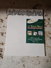 AMPAD Regal Mills Holiday Trees 8.5" X 11" Heavyweight Paper 40 sheets Made USA