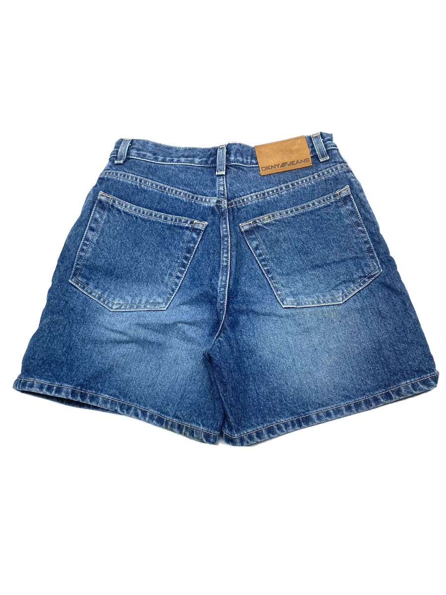 Vintage 90s Y2K 2000s DKNY Jeans Womens Size 4 Denim Shorts Medium