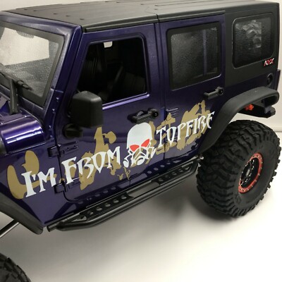 LCX 1/10th RC Crawler Car Metal Rail Steel Side Step Running