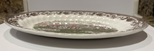 VTG Rare Oval Platter Dish Churchill The Copse Country Life Hunting Horseback - Picture 8 of 10