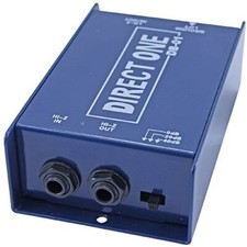Passive Di direct box 1/4" instrument to balanced  unbalanced XLR