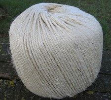 OFERTA: LINA SIZALOWA / sznurek sizalowy / kulki sizalowe Ø 3,5 MM -100% NATURALNY- ok. 2,3 kg