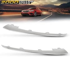Front Bumper Lip Trim Chrome Molding Fit For 2018-20 Mercedes W222 S450/560 L/R