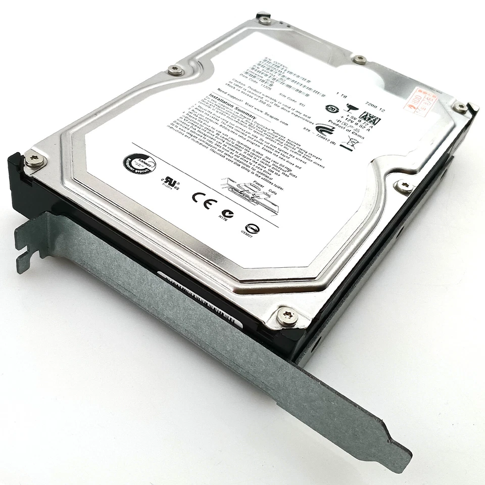 Hard Drive PCIe Mount 2.5 or 3.5 inch SATA HDD Adapter ATX Full Height Bracket - Image 2 of 4