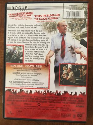 Shaun of the Dead (Rogue, DVD, 2004, R) Special Features On Disc