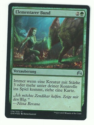 FOIL  Elementarer Bund / Elemental Bond  - MAGIC ORIGINS -  deutsch  (nm +)