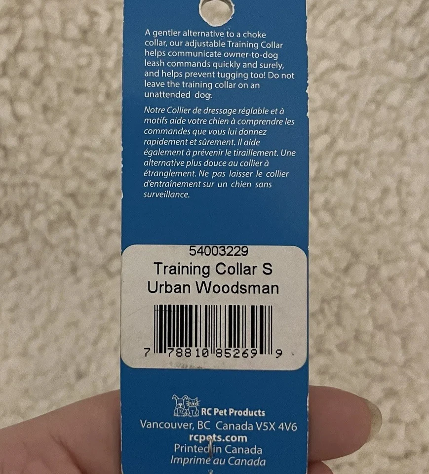 RC Pet Products Training Collar Small 7”-9” Lumberjack Plaid Red Black NWT - Image 4 of 4
