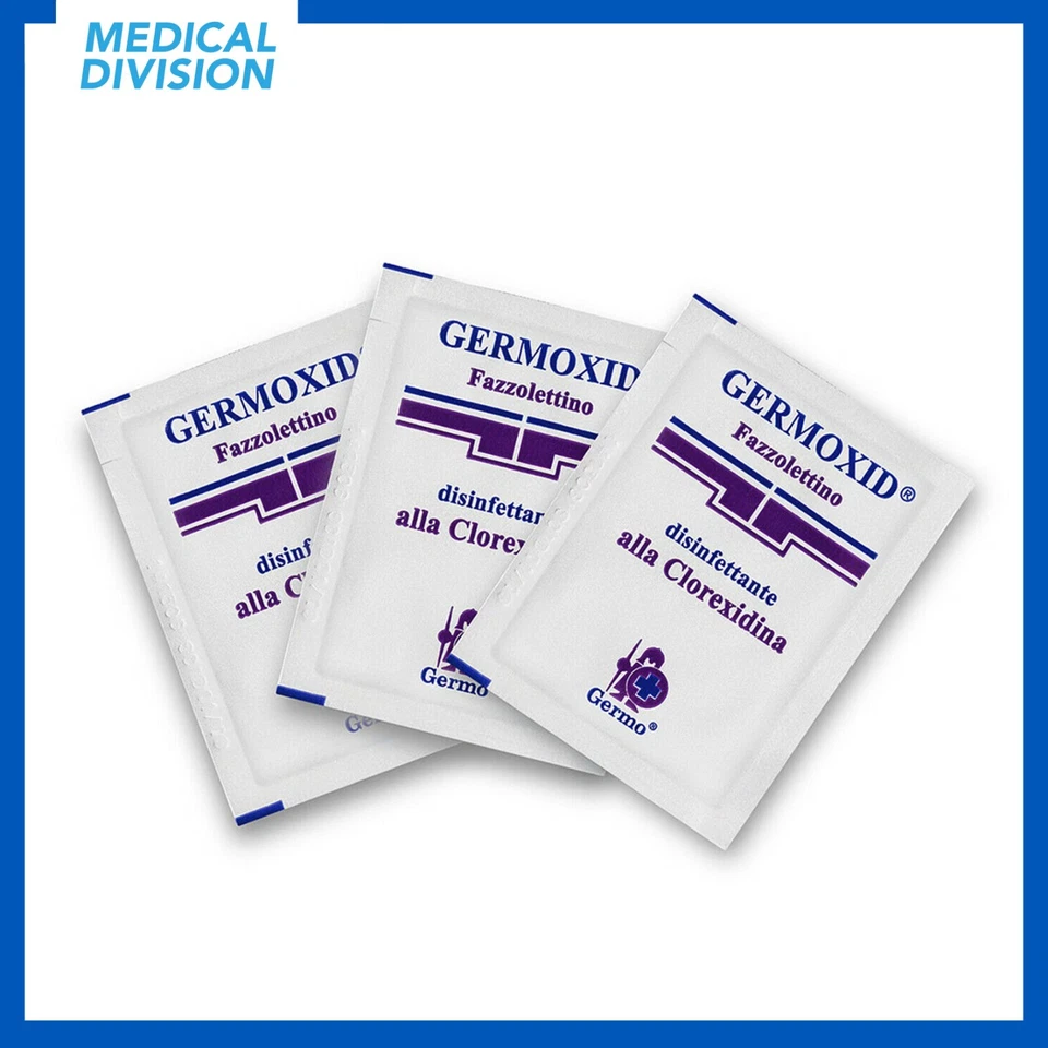 10 Salviette battericida igienizzanti ad azione rapida per mani e cute integra