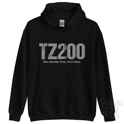TZ200: Two-stroke fire, full lean hoodie motorcycle biker