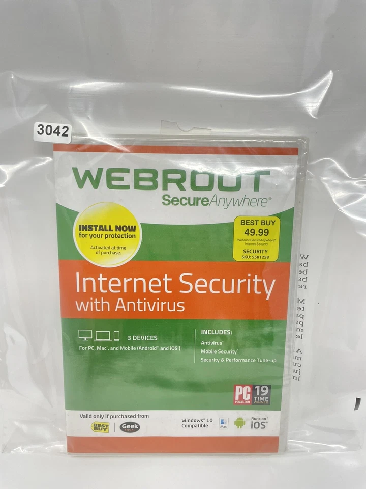 Webroot SecureAnywhere Internet Security Windows 10 ■ 3 Devices ■ BRAND NEW! - Image 4 of 4