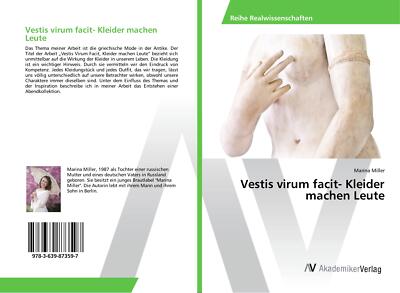 Vestis virum facit- Kleider machen Leute | Buch | 9783639873597