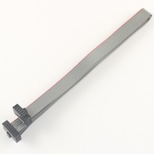 2Pcs 1.27mm Pitch 2x5 Pin 10 Pin 10 Wire IDC Flat Ribbon Cable Length 2M