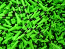 New 3 1/4" Pride Evolution PTS Golf Tees Green Black Striped 