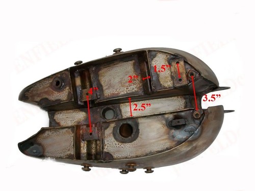 1936 Bsa Blue Star Empire star Q8 Steel Chrome Plated Petrol Fuel Tank AEs - Picture 6 of 6