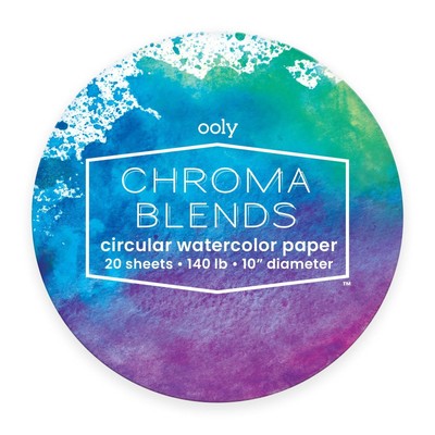CHROMA BLENDS CIRCULAR WATERCOLOR PAPER PAD (10 DIAMETER)