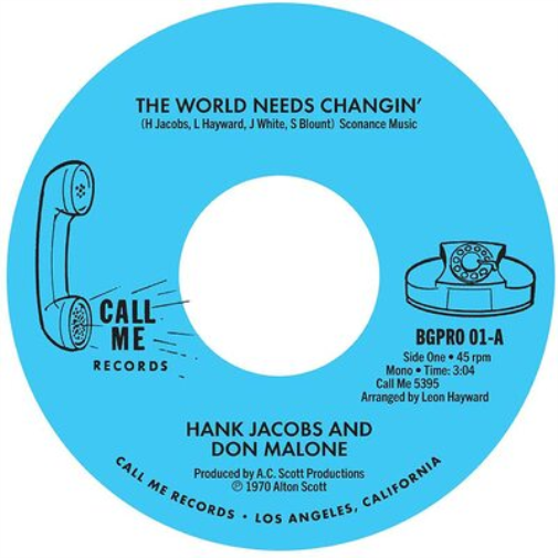 Hank Jacobs and Don Malone/Hank Jacobs  The World Needs Changin'/Gett (Vinyl LP)