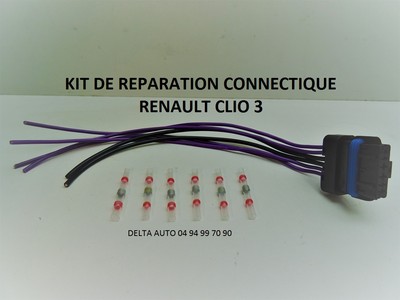 Kit Réparation Prise Faisceau Module Lève-vitre Temic Pour Renault Clio 3