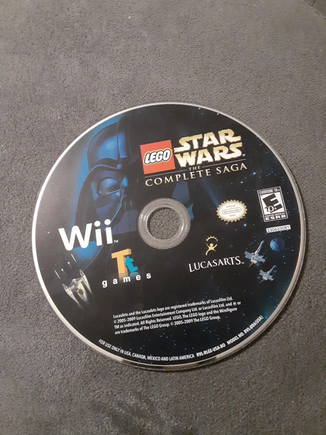 LEGO Star Wars - The Complete Saga (Nintendo Wii, 2007) Disc Only