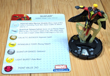 Quasar 048 SR Captain America Heroclix set with card super rare quantum bands