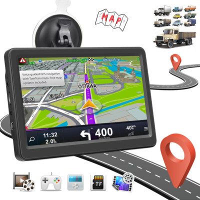 7 Zoll GPS Navi Navigation für Auto LKW PKW Navigationsgerät 8GB+256MB DE