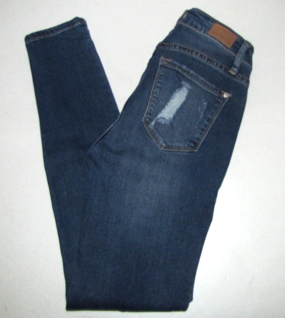 Womens Judy Blue Python Patch Distressed Skinny J… - image 3