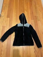 FILA Girl's Full-Zip Fleece Jacket Black Size 14