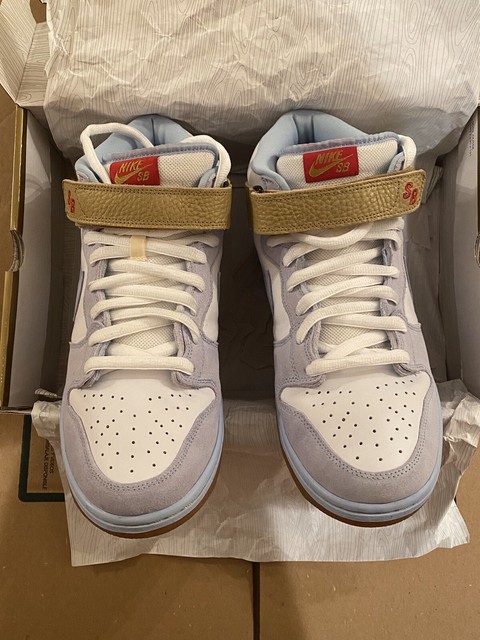 Nike Dunk SB White/Ice Blue Clubber Lang Size 12 (2008 release) | eBay