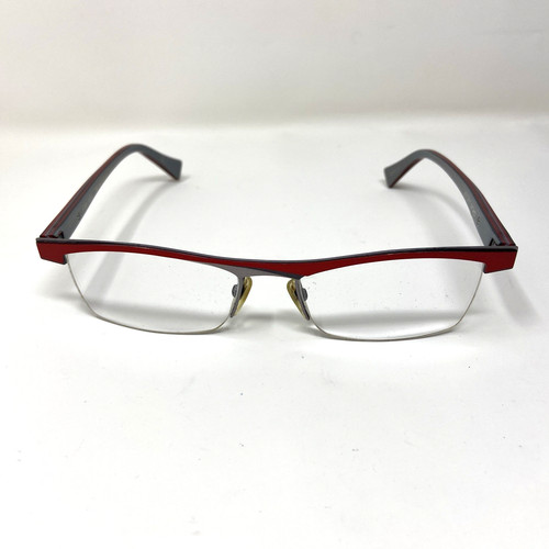 . ALAIN MILKI EYEWEAR A01297 MOHD RED GRAY 54-18-140 EYEGLASSES 119H