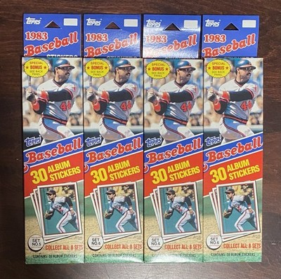 1983 Topps MLB Baseball Stickers - 4 Boxes Brand New Sealed | eBay