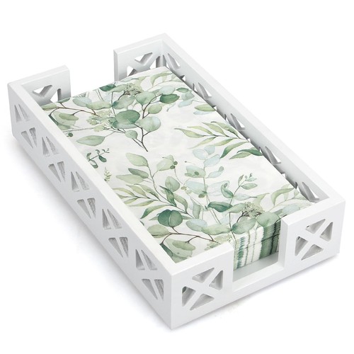 Guest Towel Holder Tray for Bathroom Napkin Holder Modern Disposable Hand Tow...