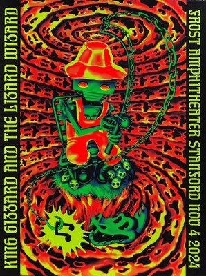 King Gizzard And Lizard Wizard Frost Amphitheater 2024 Concert Poster