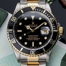 Rolex Submariner 40mm 2003 Box & Papers Steel & 18k Yellow Gold Ref. 16613