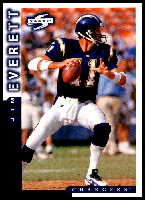 1998 Jim Everett Pinnacle Score FOOTBALL #178 San Diego Chargers
