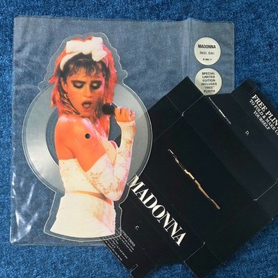 MADONNA ANGEL PICTURE DISC 7'' VINYL PROMO HYPE PLINTH DISPLAY 1985