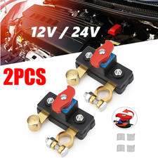 2Pcs Universal Battery Disconnect Switch 12V / 24V Cut Off Isolator for Cars RV