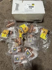 (10) Viega ProPress 1 in. x 1 in. x 3/4 in. Press Copper Reducing Tee NEW