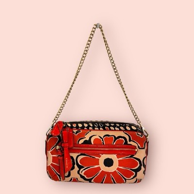 COACH Y2K Vintage Poppy Flower Print Floral Small Shoulder Bag