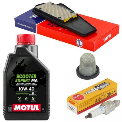 Set Öl 1L Wartung Ölsieb Luftfilter Zündkerze für SYM X-Pro 50 XPro 50 2013-20